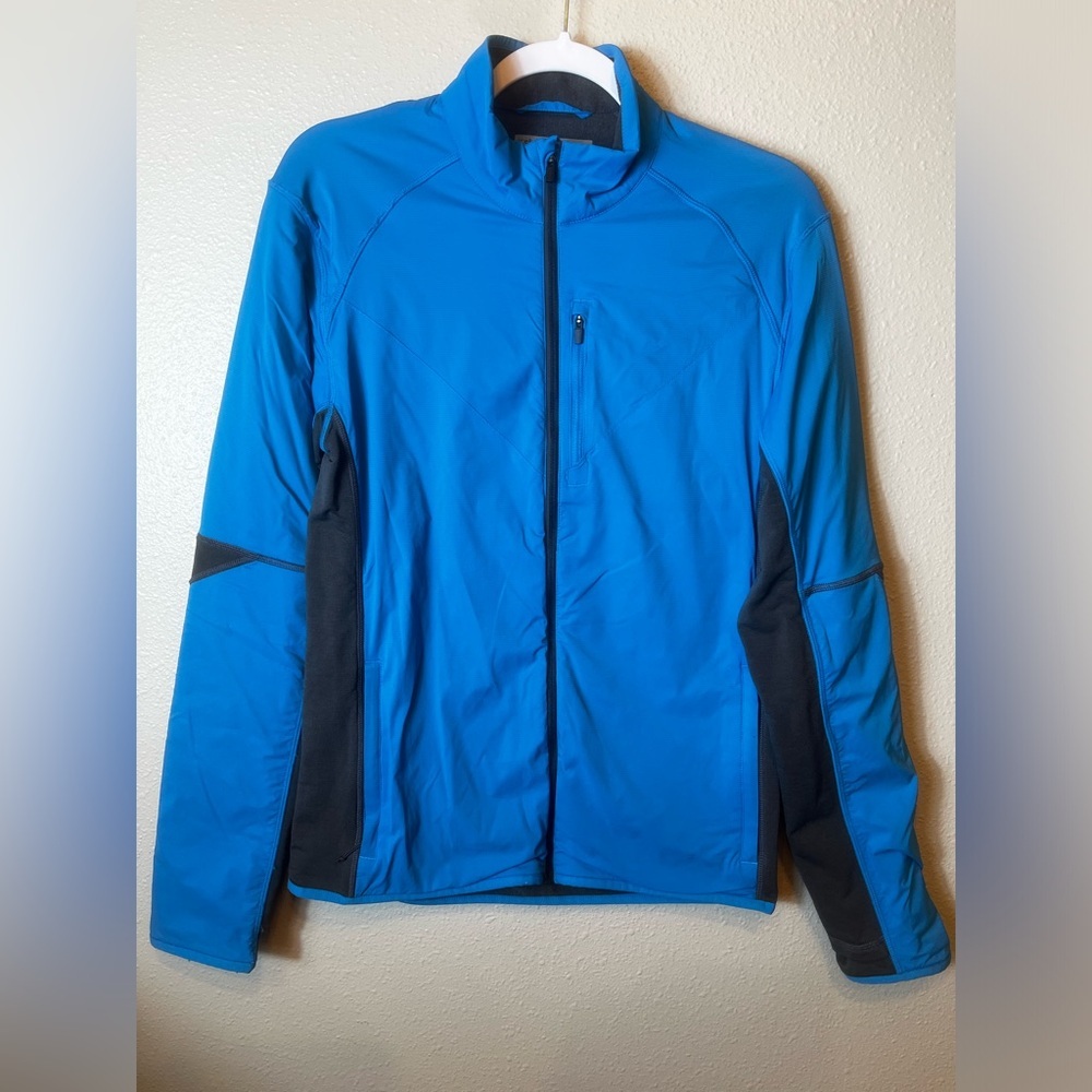 Icebreaker Merinoloft Blue and Grey Long Sleeve Zip Jacket Size Men’s S